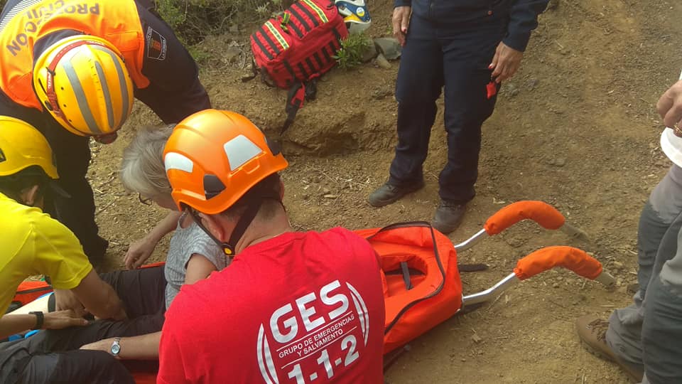 Una mujer resultó herida tras una caída en un sendero de Taguluche, en La Gomera