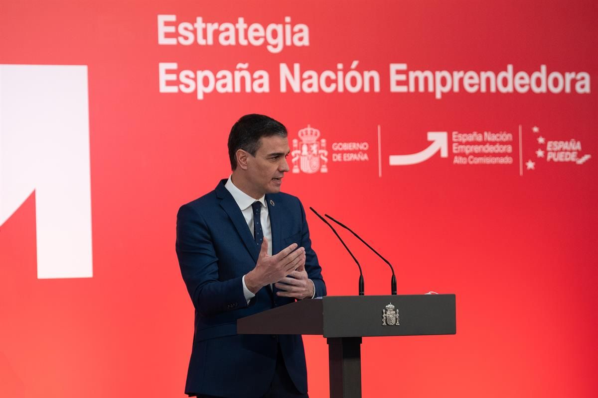 Sánchez presenta la ‘Estrategia España Nación Emprendedora’ con 50 medidas de apoyo al talento y al emprendimiento innovador