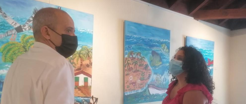 La Casa Colón acoge una exposición de pintura de los usuarios del Centro de Rehabilitación Psicosocial insular