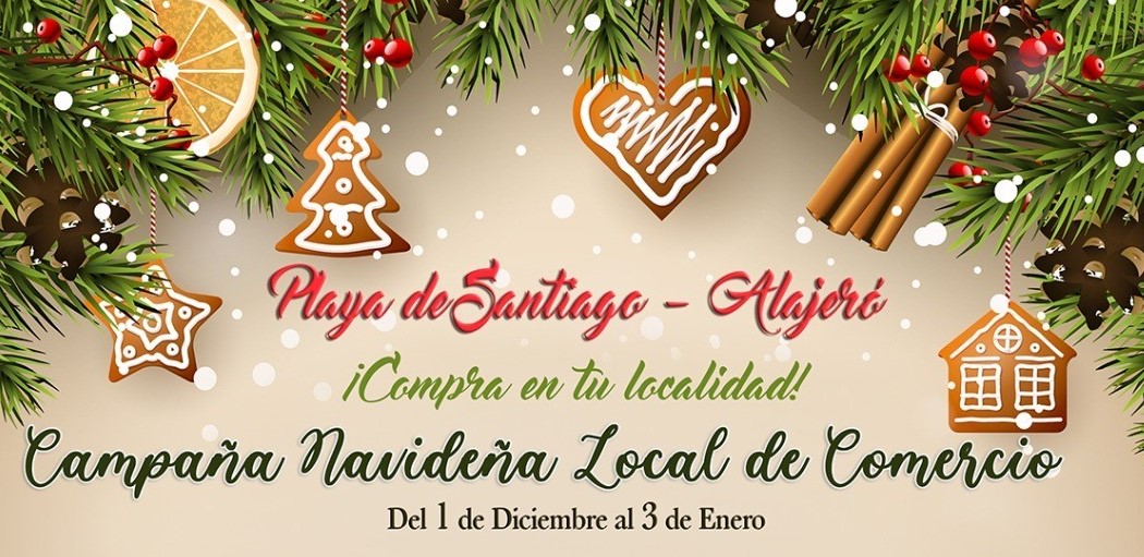 La Campaña Navideña de Comercio del municipio de Alajeró da comienzo el día 1 de diciembre