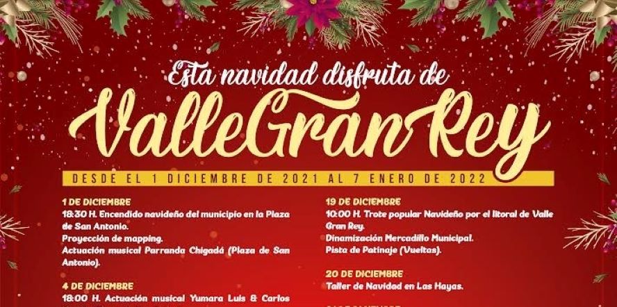 Valle Gran Rey presenta su programa de actividades para esta Navidad