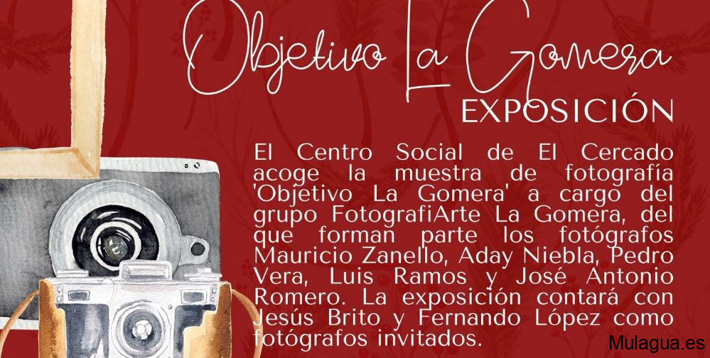 El barrio de El Cercado, en Vallehermoso acoge una exposición colectiva de fotografía este miércoles