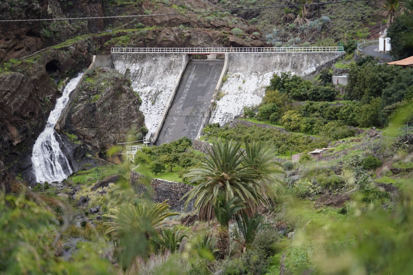 Las presas gomera almacenan más de un millón y medio de metros cúbicos tras las últimas lluvias