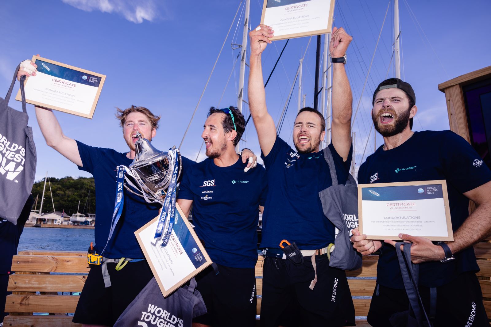 El primer equipo alcanza Antigua en la World’s Toughest Row – Atlantic 2025 mientras 42 equipos continúan en el océano